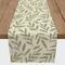 Rough Leaf Pattern 2 16" x 90" Poly Twill Table Runner